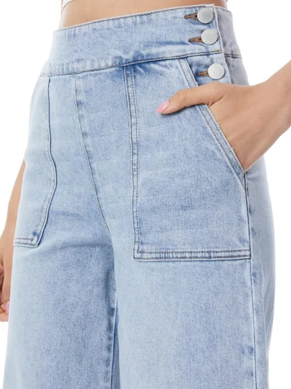 Jeans Women Alice Olivia DONALD HIGH WAISTED JEAN Rockstar Blue