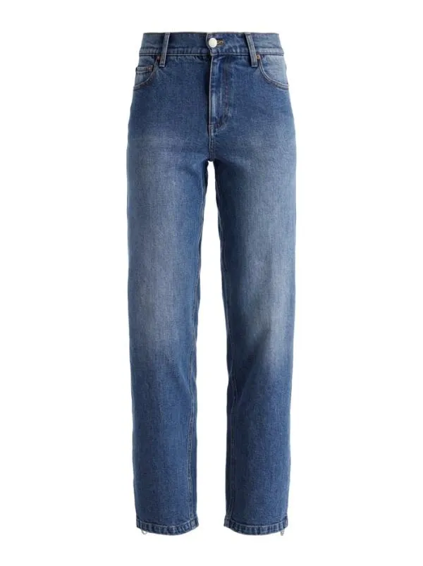 Jeans Women Alice Olivia GAYLE EMBELLISHED SIDE JEAN Brooklyn Blue