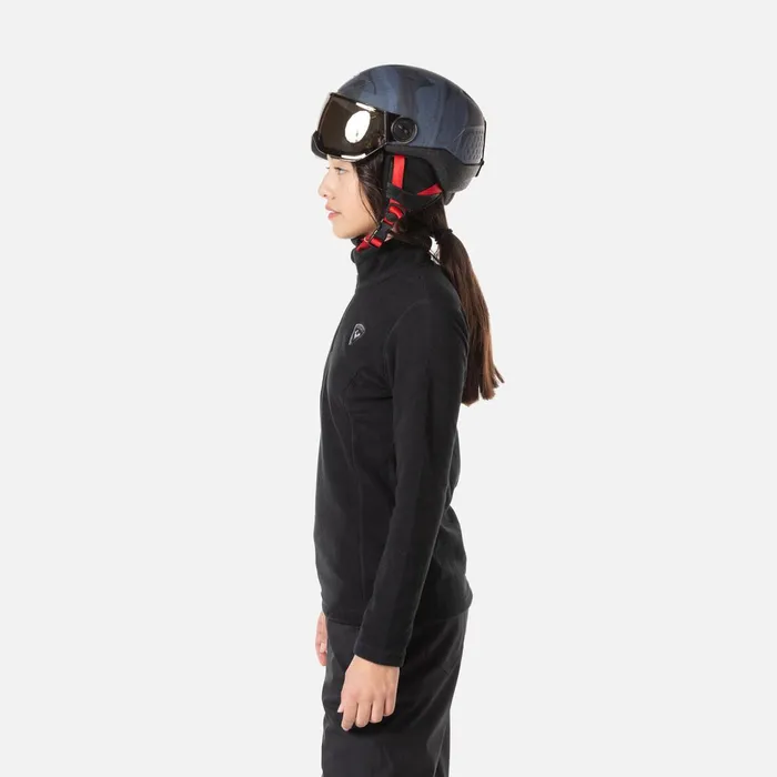 Kids Girls039 HalfZip Fleece Black200 Rossignol Layers