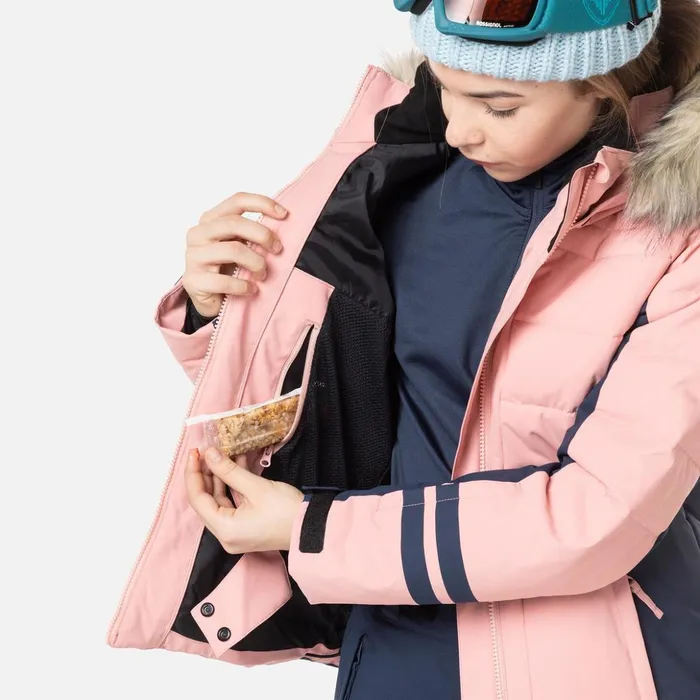 Kids Girls039 Polydown Ski Jacket Cooperpink Rossignol Ski Jackets