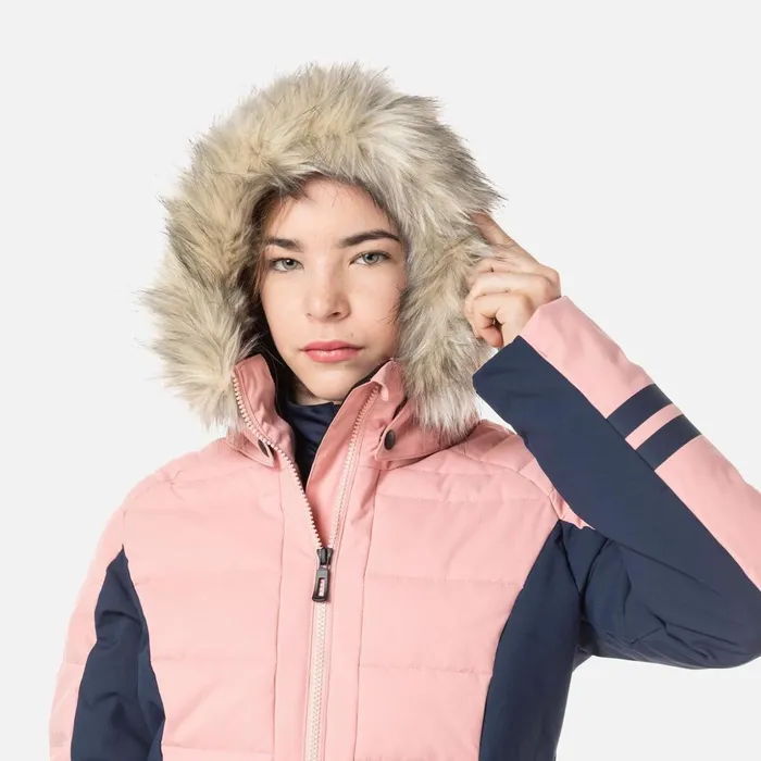 Kids Girls039 Polydown Ski Jacket Cooperpink Rossignol Ski Jackets