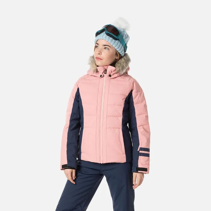 Kids Girls039 Polydown Ski Jacket Cooperpink Rossignol Ski Jackets