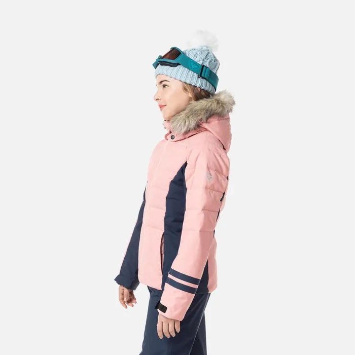 Kids Girls039 Polydown Ski Jacket Cooperpink Rossignol Ski Jackets