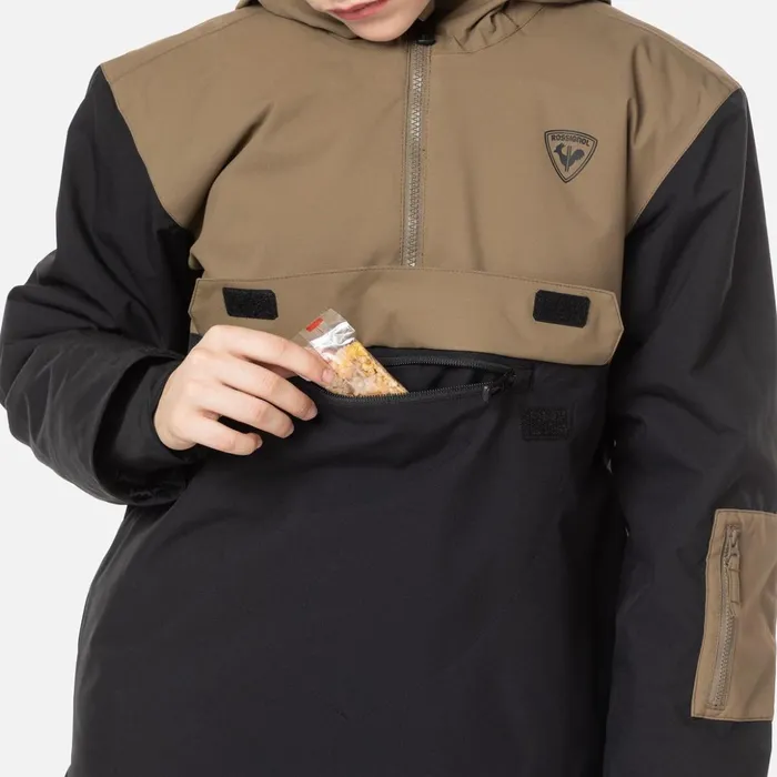Kids Juniors039 Bicolor Anorak Ski Jacket Black200 Rossignol Ski Jackets