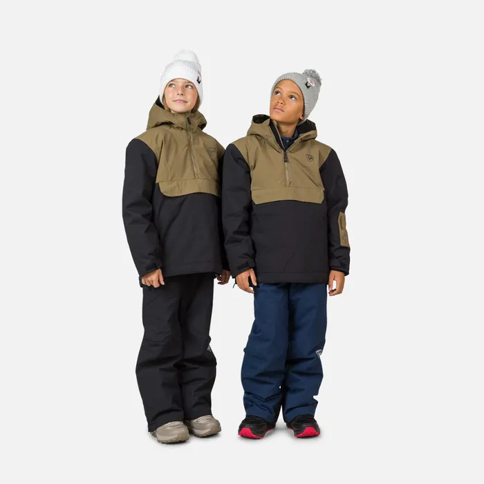 Kids Juniors039 Bicolor Anorak Ski Jacket Black200 Rossignol Ski Jackets
