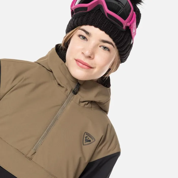 Kids Juniors039 Bicolor Anorak Ski Jacket Black200 Rossignol Ski Jackets