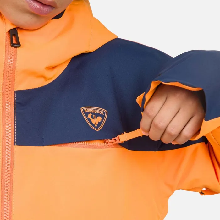 Kids Juniors039 Bicolor Ski Jacket Signal Rossignol Ski Jackets