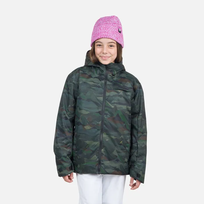 Kids Juniors039 Printed Ski Jacket Ebonymountaincamo Rossignol Ski Jackets