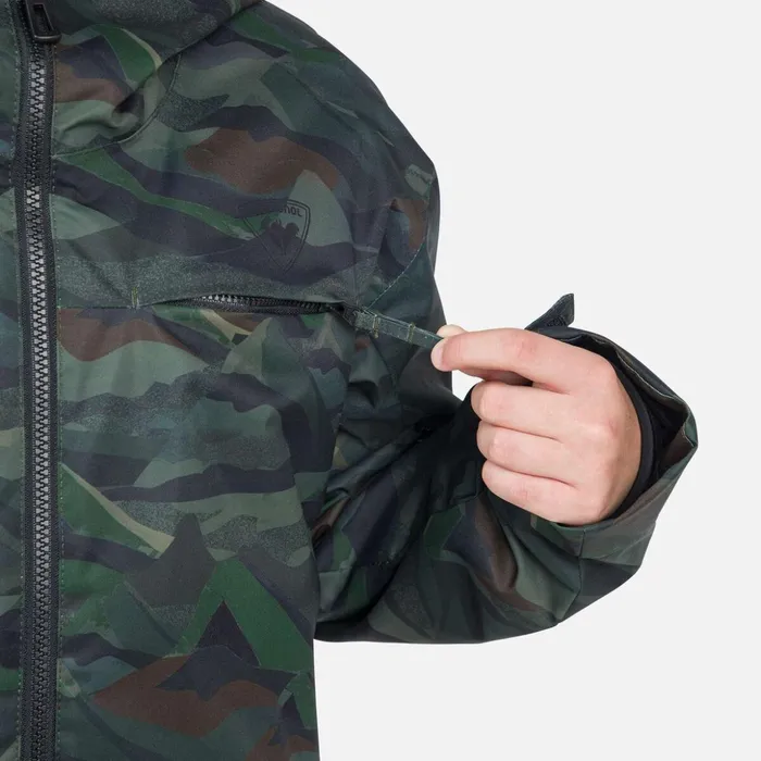 Kids Juniors039 Printed Ski Jacket Ebonymountaincamo Rossignol Ski Jackets