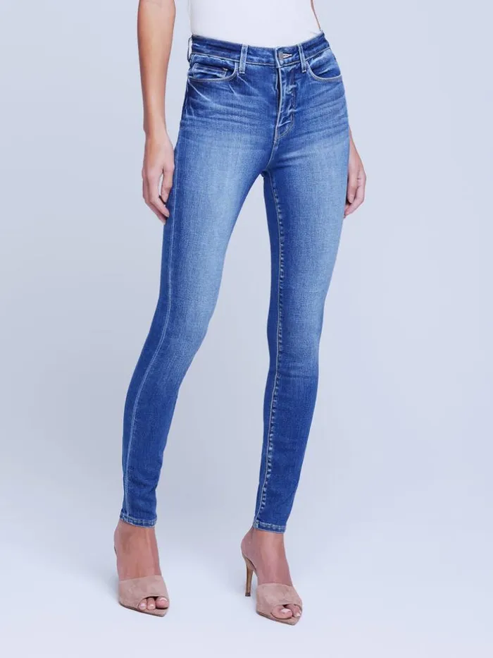 L039Agence Aged Denim Women Monique Skinny Jean Cambridge