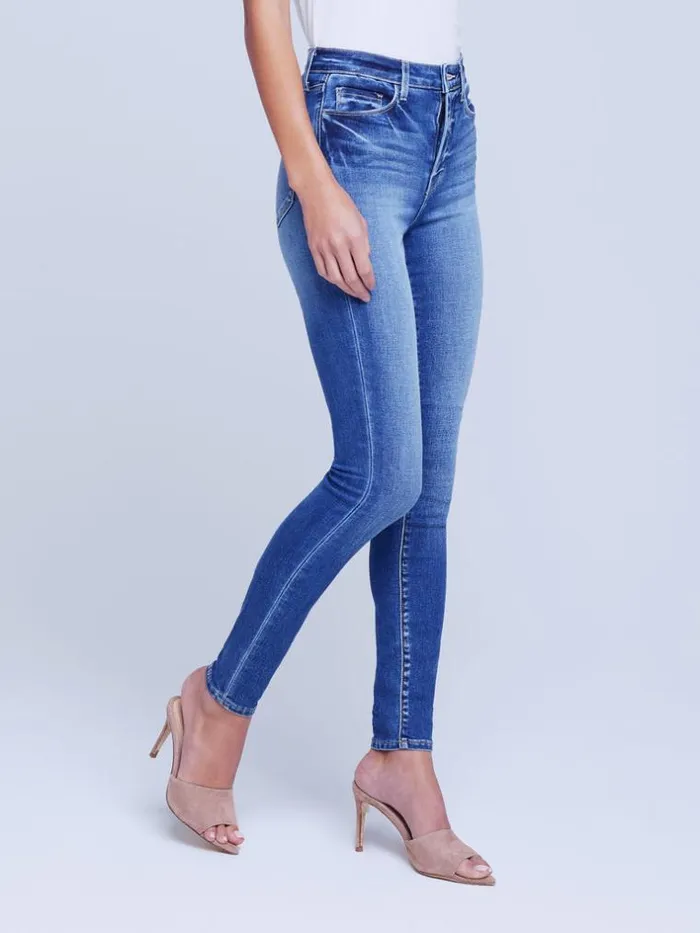 L039Agence Aged Denim Women Monique Skinny Jean Cambridge