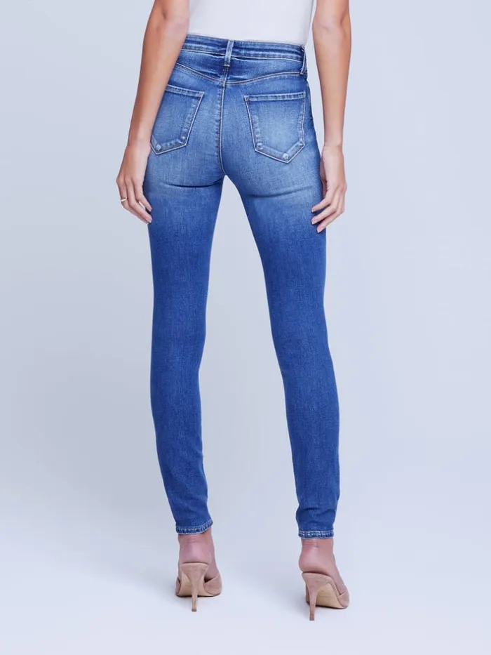 L039Agence Aged Denim Women Monique Skinny Jean Cambridge