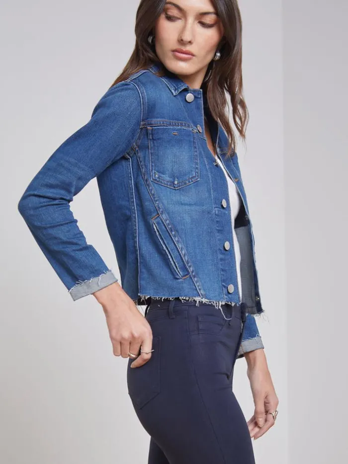 L039Agence Blazers and Jackets Women Janelle Denim Jacket Authentique