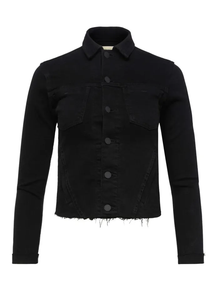 L039Agence Blazers and Jackets Women Janelle Denim Jacket Saturated Black
