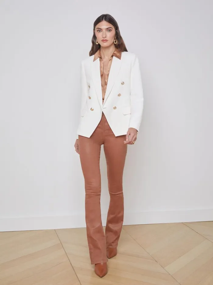 L039Agence Blazers and Jackets Women Kenzie Blazer Ivorypearl Silver