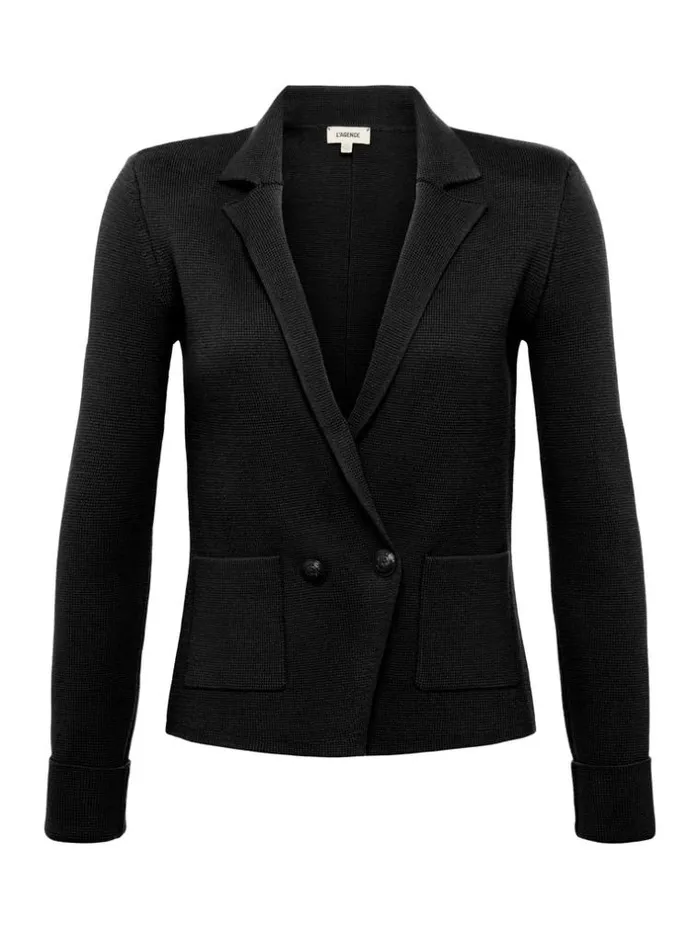 L039Agence Blazers and Jackets Women Sofia Knit Blazer Black