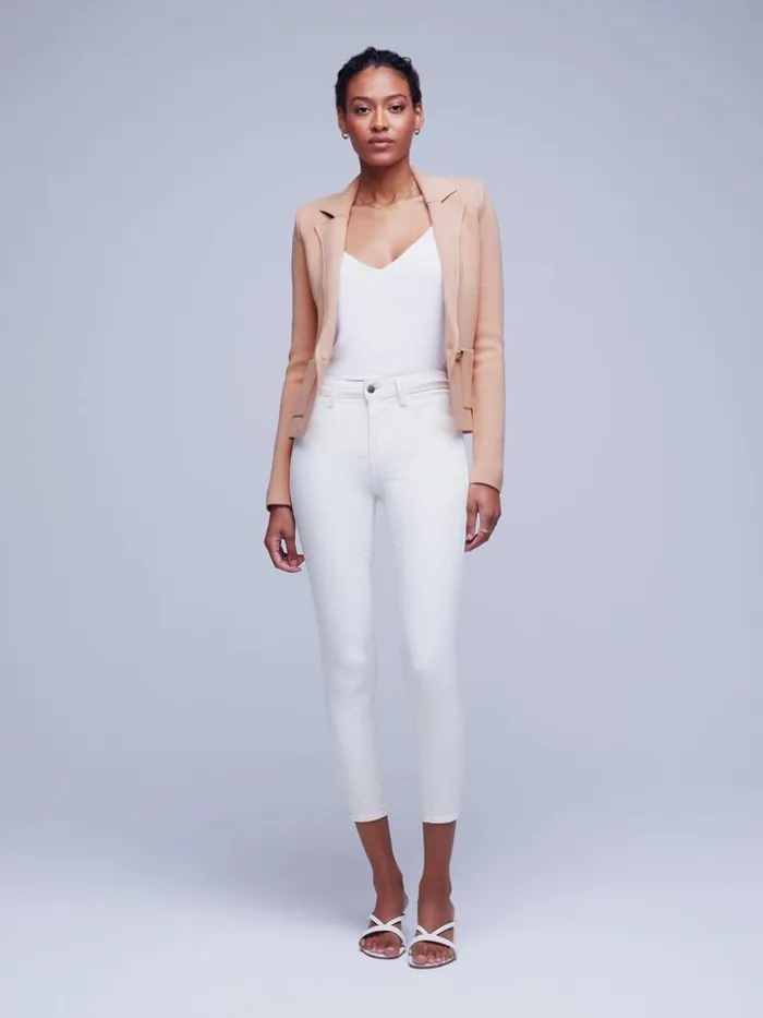 L039Agence Blazers and Jackets Women Sofia Knit Blazer Dusty Pink
