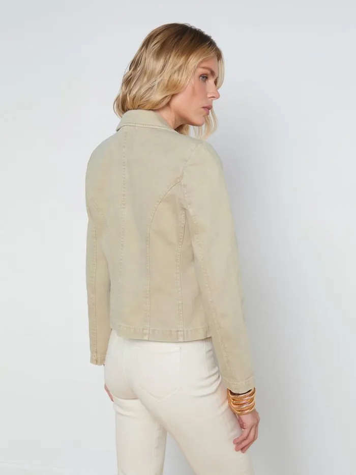 L039Agence Blazers and Jackets Women Wayne Denim Blazer Sand Dune