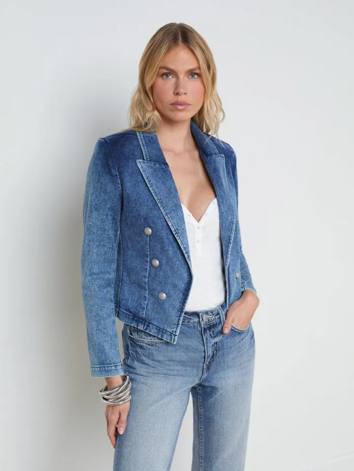 L039Agence Blazers and Jackets Women Wayne Denim Blazer Toronto
