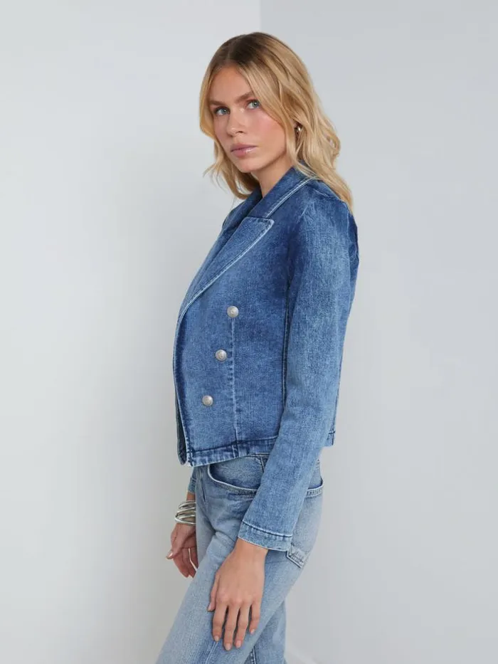 L039Agence Blazers and Jackets Women Wayne Denim Blazer Toronto
