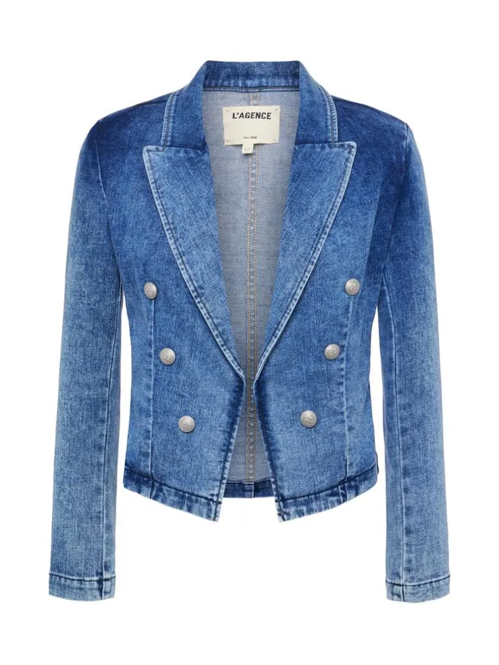 L039Agence Blazers and Jackets Women Wayne Denim Blazer Toronto