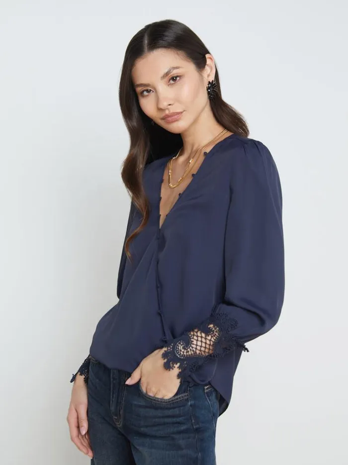 L039Agence Blouses and Tops Women Arti Blouse Midnight