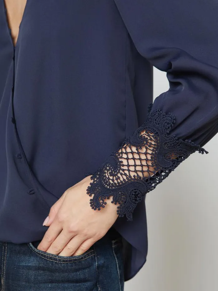 L039Agence Blouses and Tops Women Arti Blouse Midnight