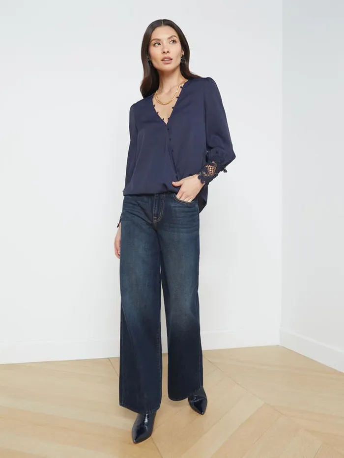 L039Agence Blouses and Tops Women Arti Blouse Midnight