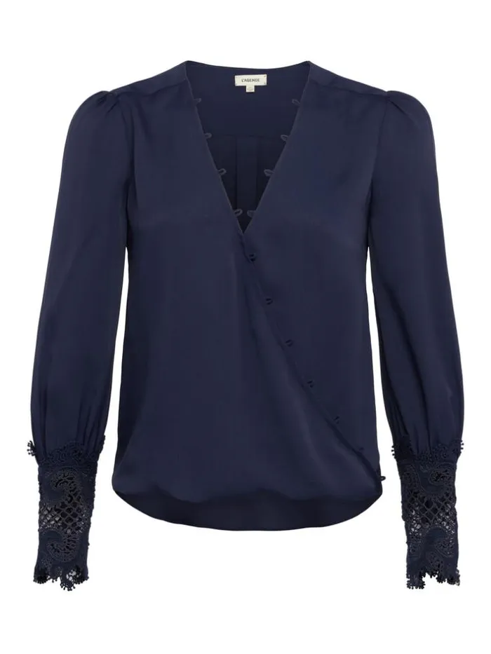 L039Agence Blouses and Tops Women Arti Blouse Midnight