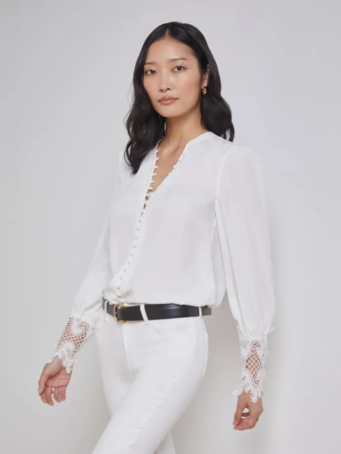 L039Agence Blouses and Tops Women Ava Blouse Ivory