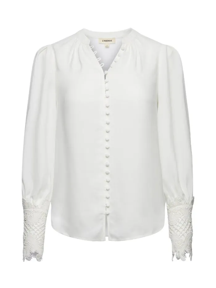 L039Agence Blouses and Tops Women Ava Blouse Ivory