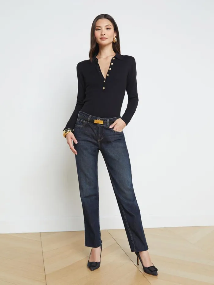 L039Agence Blouses and Tops Women Sterling Sweater Blackgold