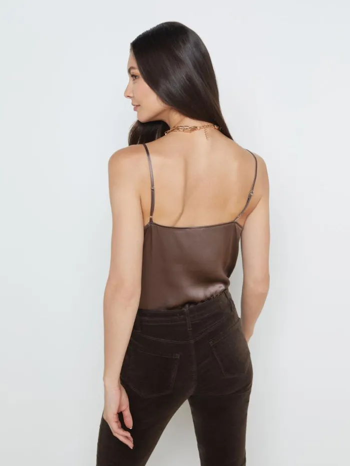 L039Agence Camisoles and Tanks Women Gabriella Camisole Tank Deep Taupe