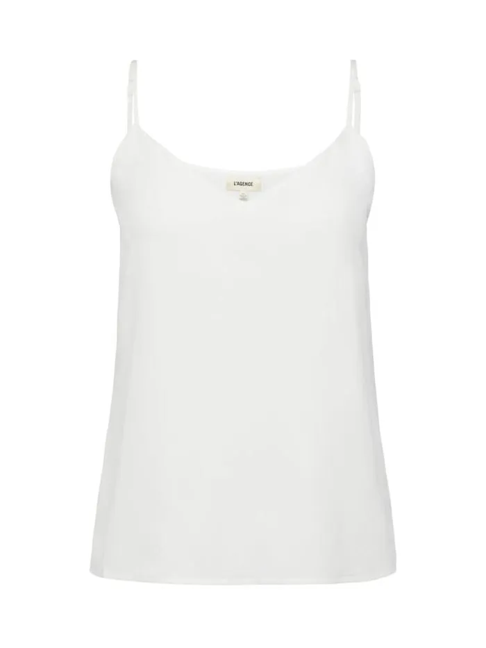 L039Agence Camisoles and Tanks Women Jane Camisole Tank Ivory
