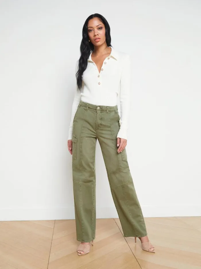 L039Agence Cargo Pants Women Brooklyn Cargo Jean Brigade