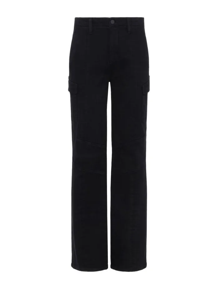 L039Agence Cargo Pants Women Brooklyn Cargo Jean Noir