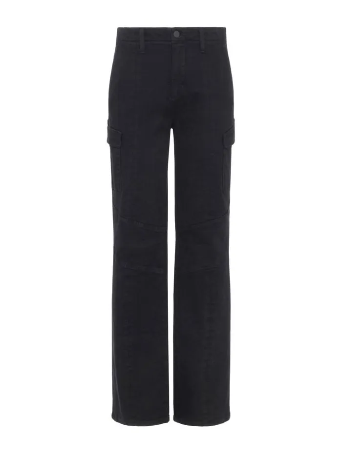 L039Agence Cargo Pants Women Brooklyn Cargo Jean Washed Black