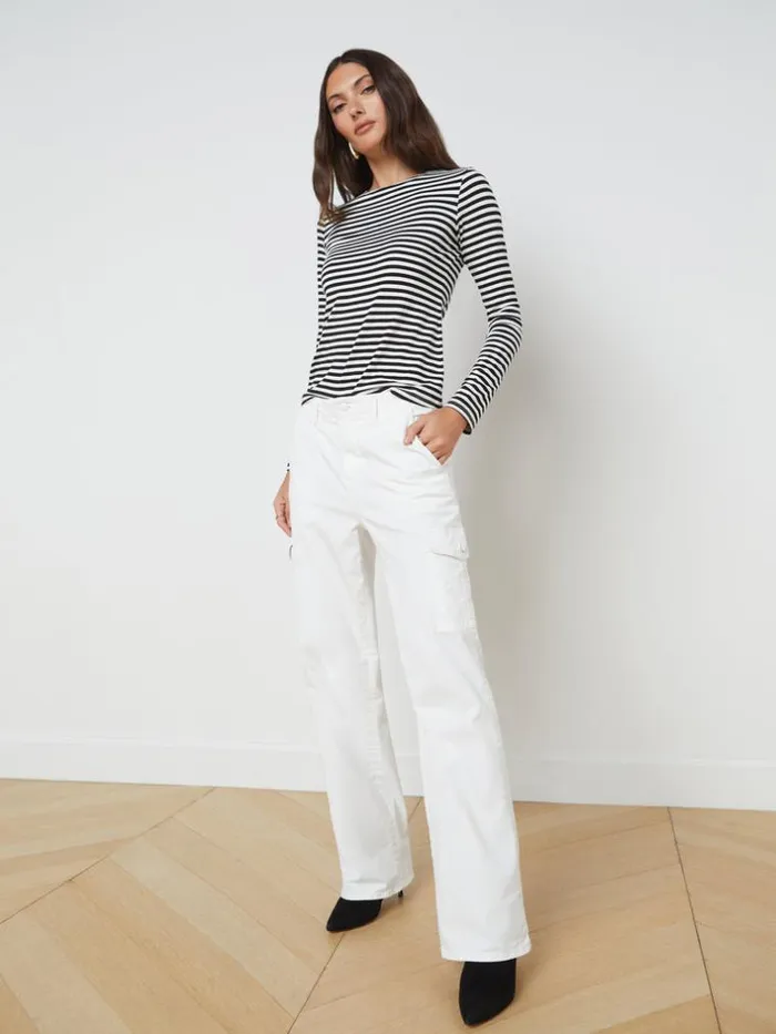 L039Agence Cargo Pants Women Channing Trouser Blanc