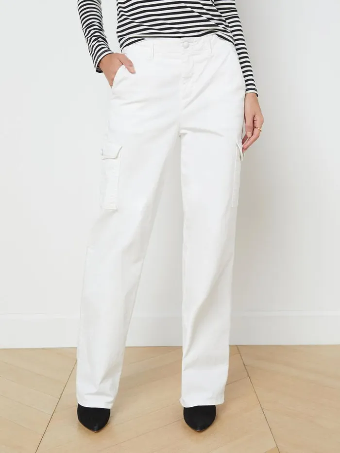 L039Agence Cargo Pants Women Channing Trouser Blanc