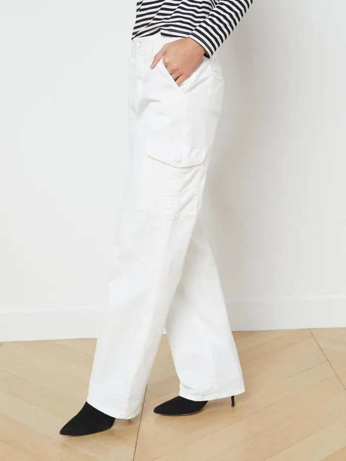 L039Agence Cargo Pants Women Channing Trouser Blanc