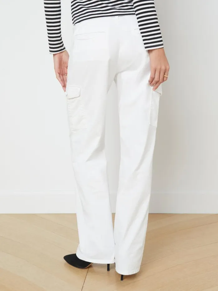 L039Agence Cargo Pants Women Channing Trouser Blanc