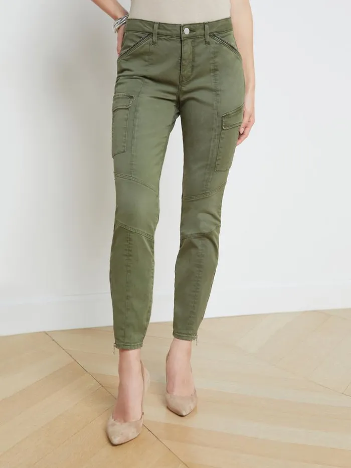 L039Agence Cargo Pants Women Patton Cargo Skinny Pant Brigade