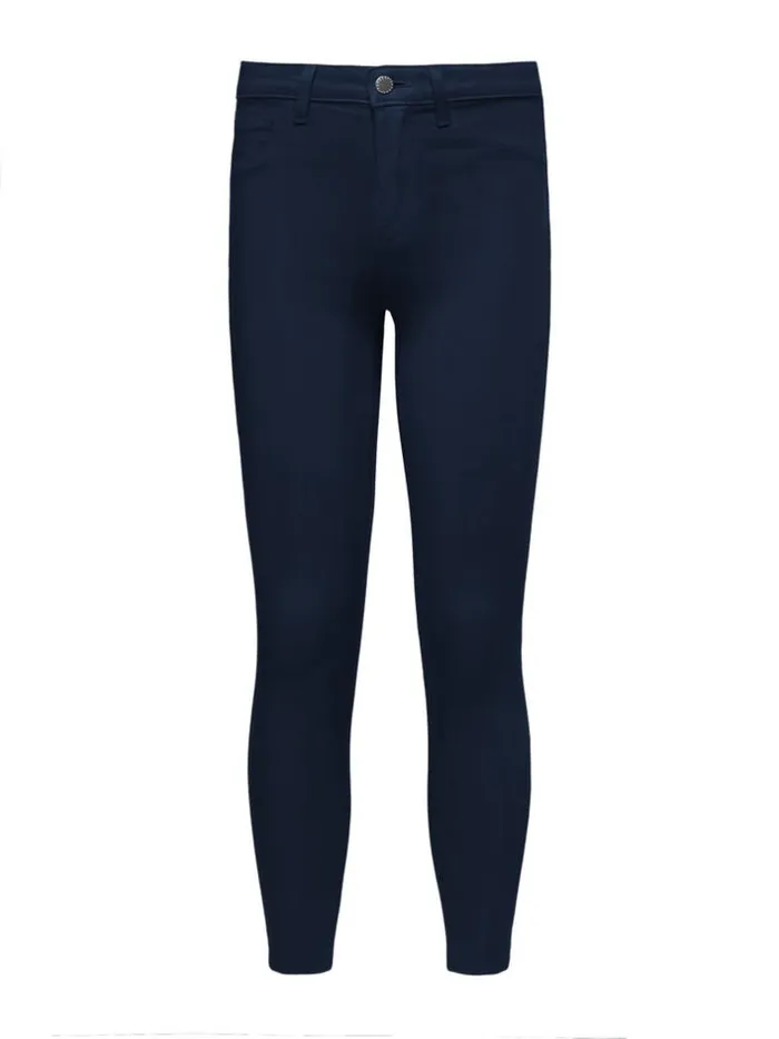 L039Agence Coated Denim Women Margot Coated Skinny Jean Navy Coated