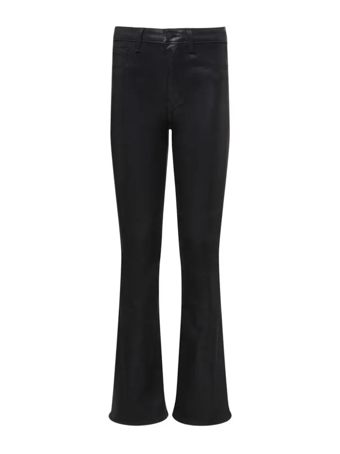 L039Agence Coated Denim Women Marty Coated Jean Noir Coated