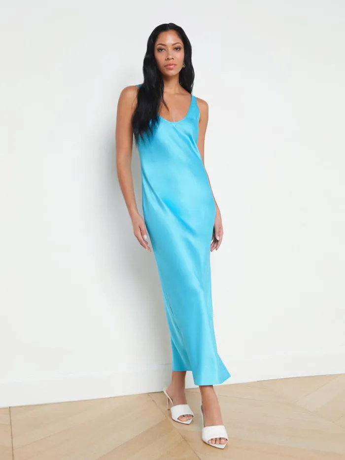 L039Agence Dresses and Jumpsuits Women Akiya Tank Dress Blue Atoll