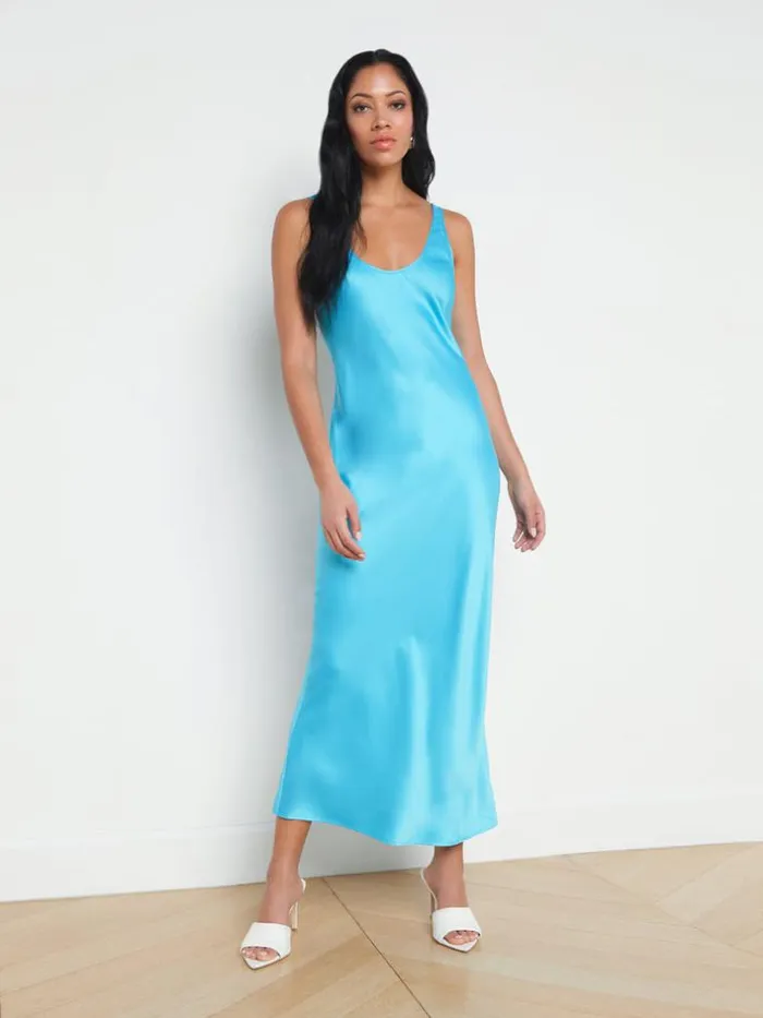 L039Agence Dresses and Jumpsuits Women Akiya Tank Dress Blue Atoll