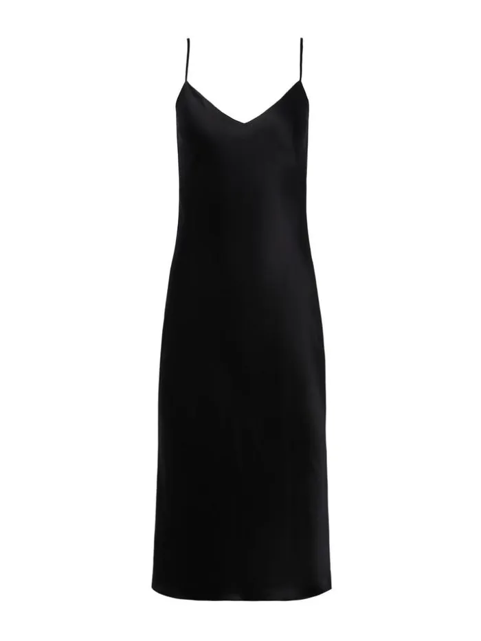L039Agence Dresses and Jumpsuits Women Jodie Silk Slip Dress Black
