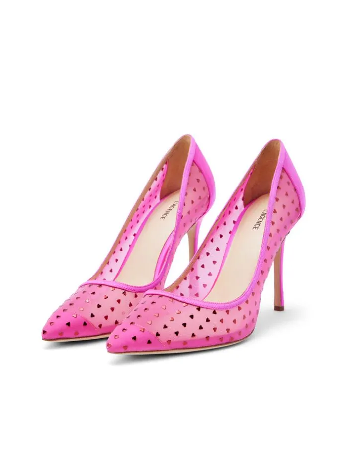 L039Agence Heels and Pumps Women Julie Pump Hot Pink Satin