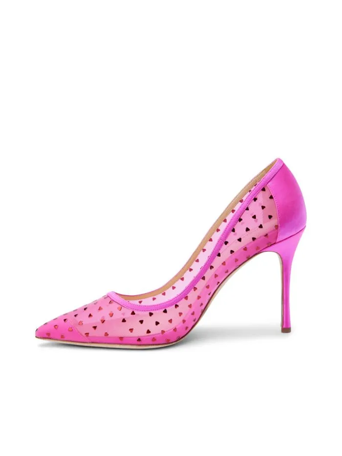 L039Agence Heels and Pumps Women Julie Pump Hot Pink Satin
