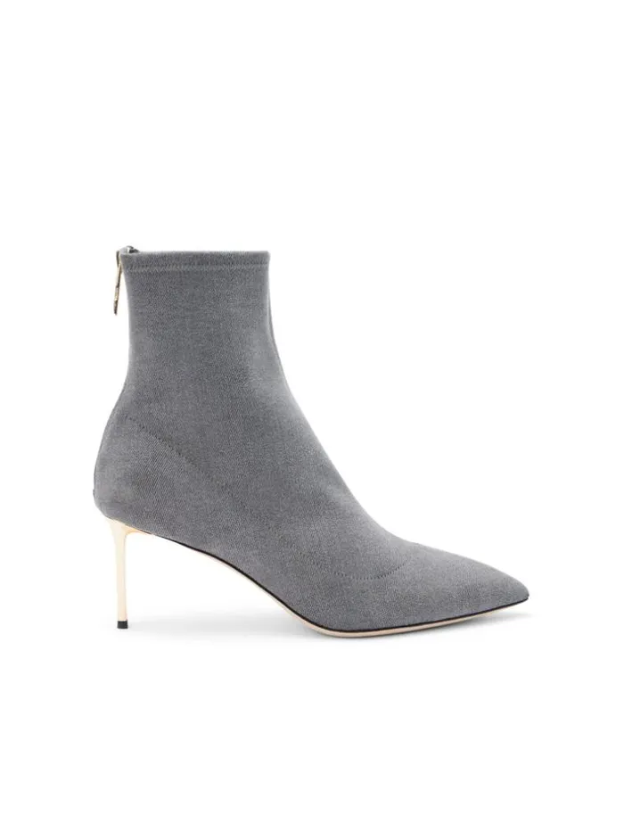 L039Agence Heels and Pumps Women Zoe Bootie Grey Denim